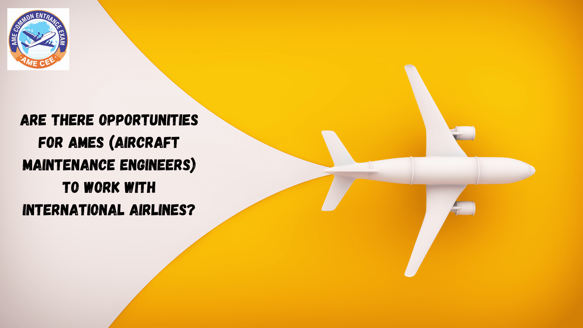 Are There Opportunities For AMEs (Aircraft Maintenance Engineers) To Work With International Airlines